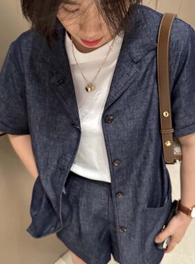 胖小妮的春天2025年夏季牛仔套装