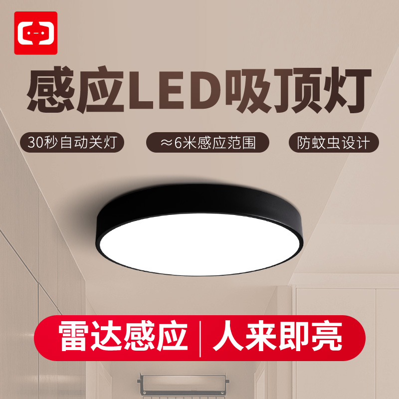 感应吸顶灯楼梯过道灯楼道走廊灯红外人体雷