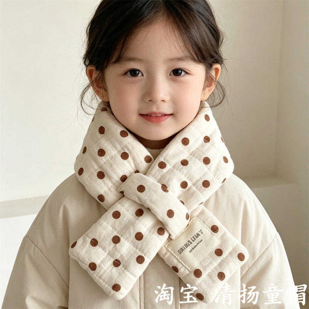 儿童围巾秋冬季保暖韩版可爱女童围脖男2026年新款外出小女孩脖套