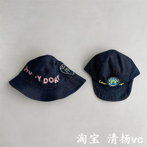 日韩潮流儿童帽子牛仔遮阳帽百搭