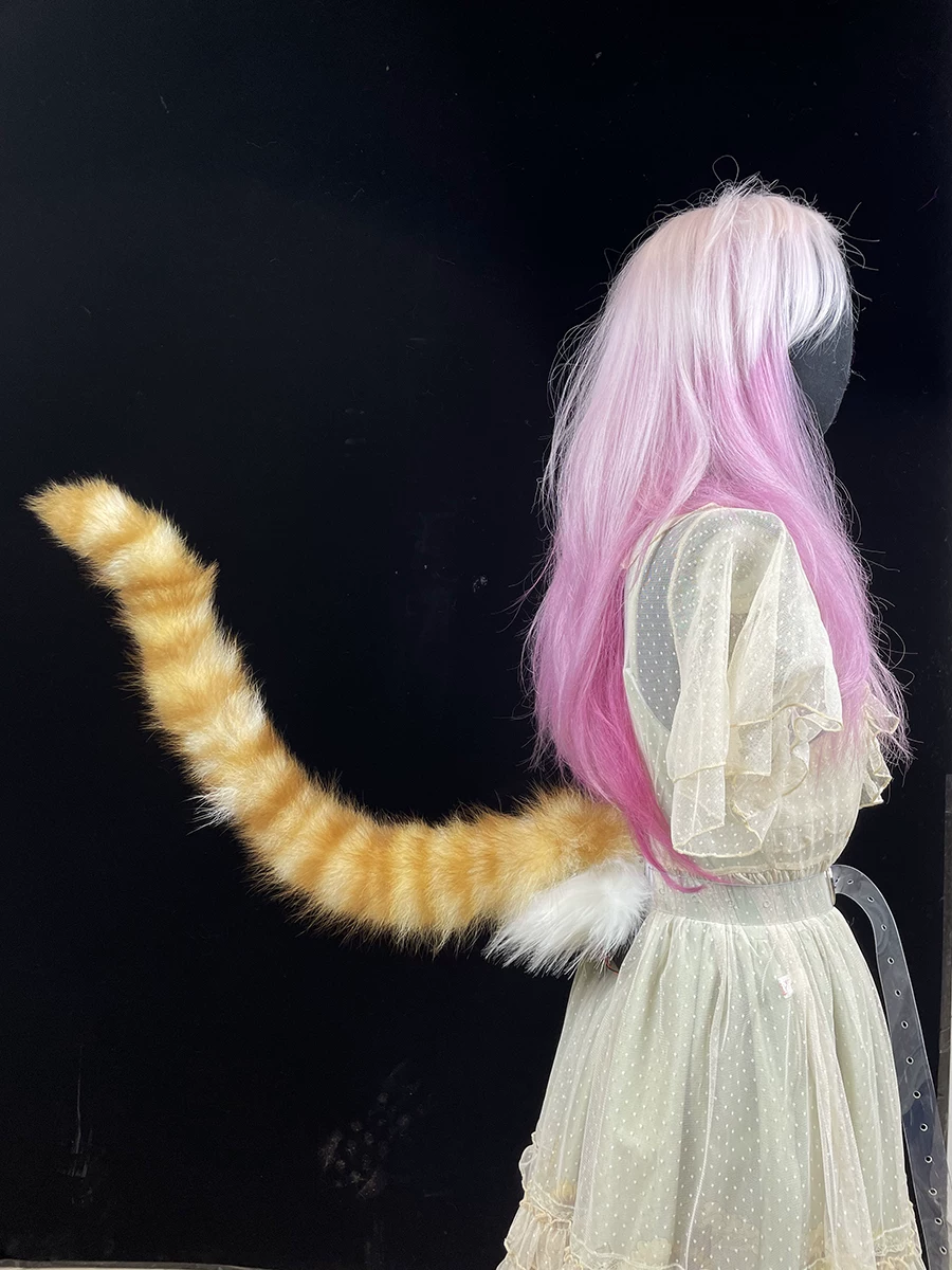 [Универсальная модель] Электрические уши лиса/кот Анью COSPLAY Подвижный хвост крестьянка Лоли пропсы