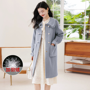 时尚 修身 乐园2022年秋冬季 百搭中长款 大衣羽绒服女 新款 苏醒