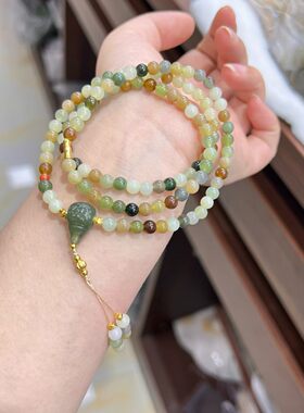 玉阅珠宝天然和田玉多圈手串