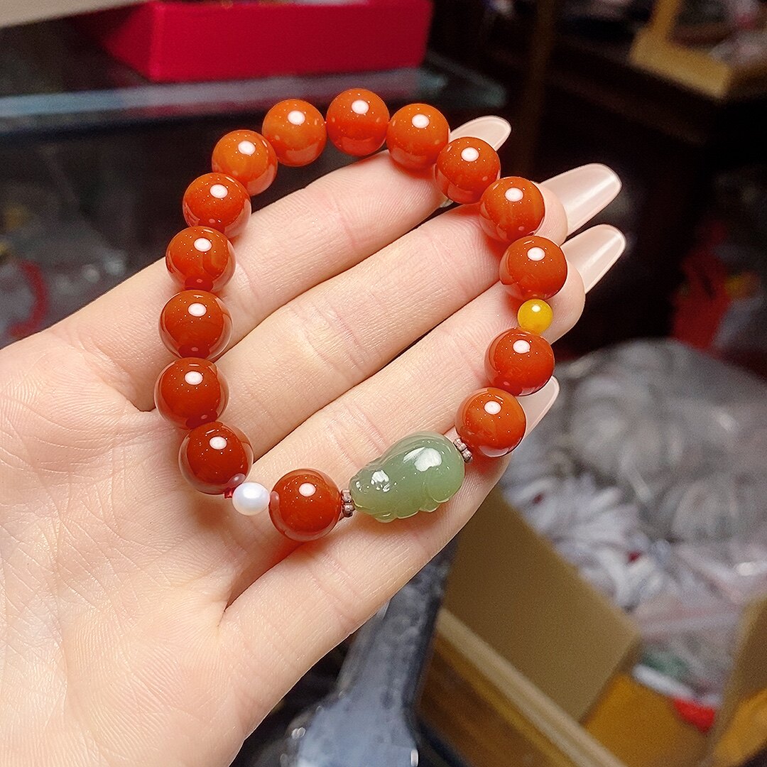 石英岩翡翠色玉石长桶珠饰品配件串珠饰品材料配件百搭饰品