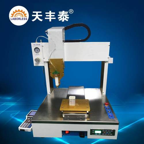 电阻外壳点防水胶全自动点胶机常州30cc针筒桌面式三轴自动点胶机