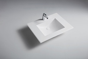 人造石一体盆嵌入式台中盆卫生间洗漱台盆洗脸洗手盆台面单盆