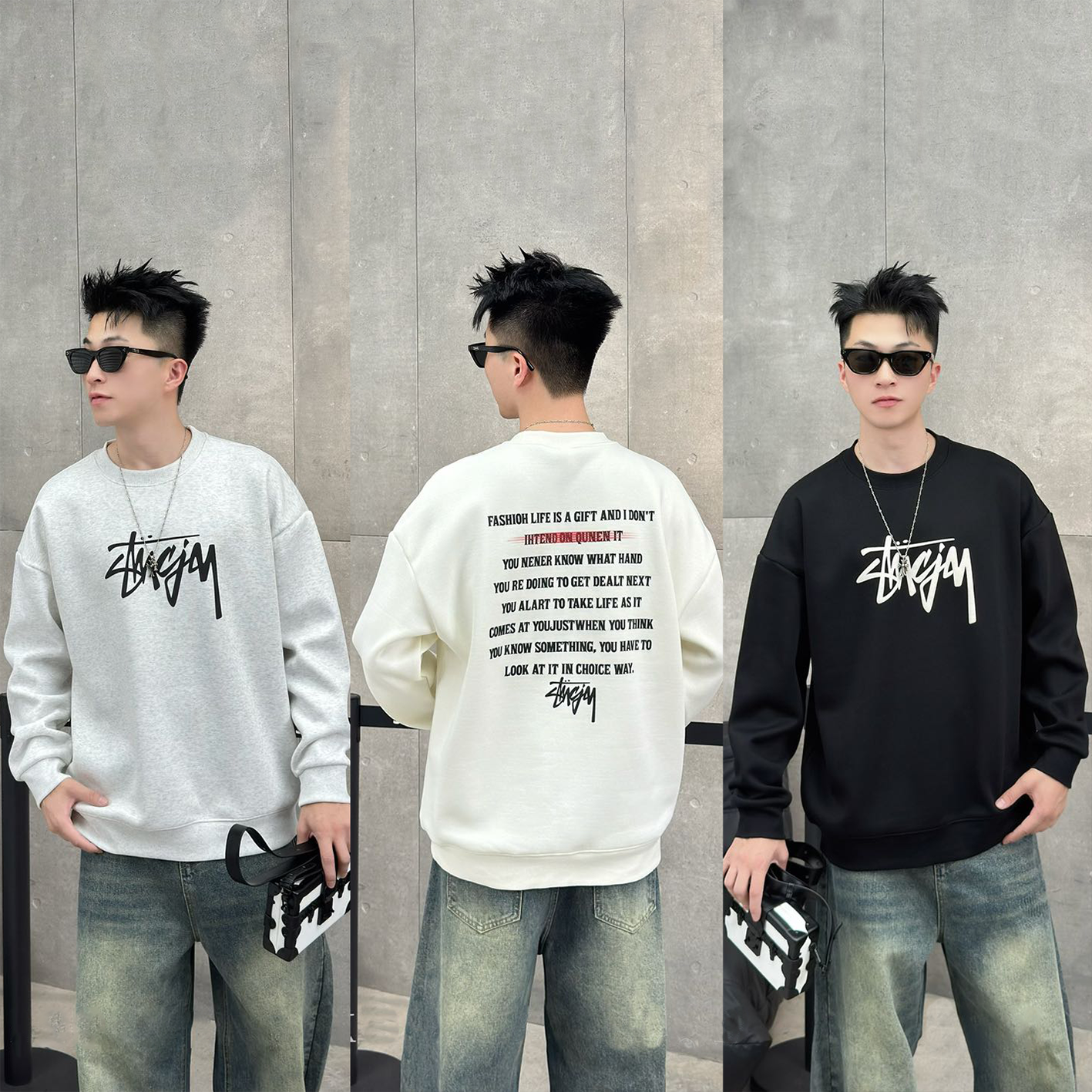 男生加绒休闲长袖480克重磅卫衣