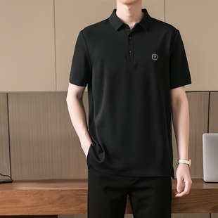 5505 Kapennu夏季 外贸男士 POLO衫 商务通勤凉感纯色翻领t恤2025新款