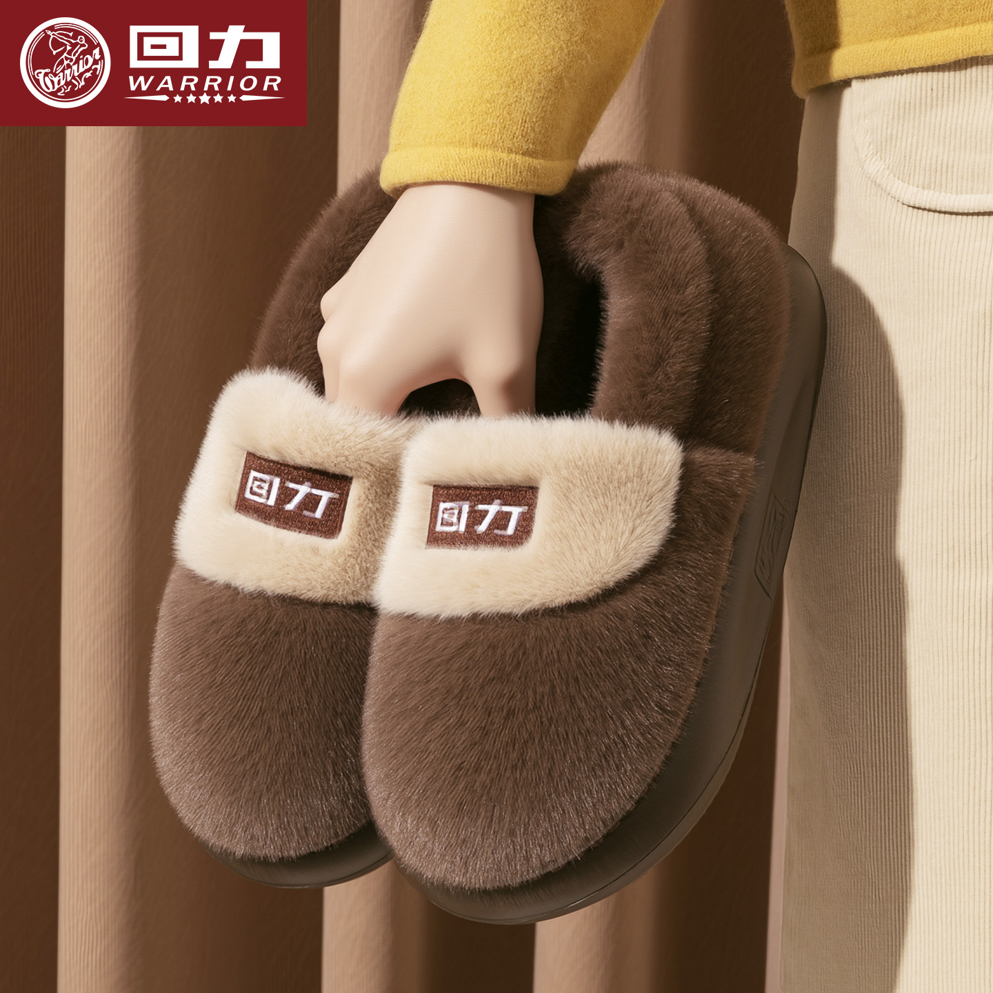 棉拖鞋男款2025新款厚底加绒棉鞋
