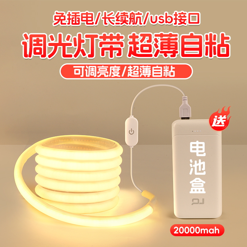 【一万+人种草】免插电调光灯带
