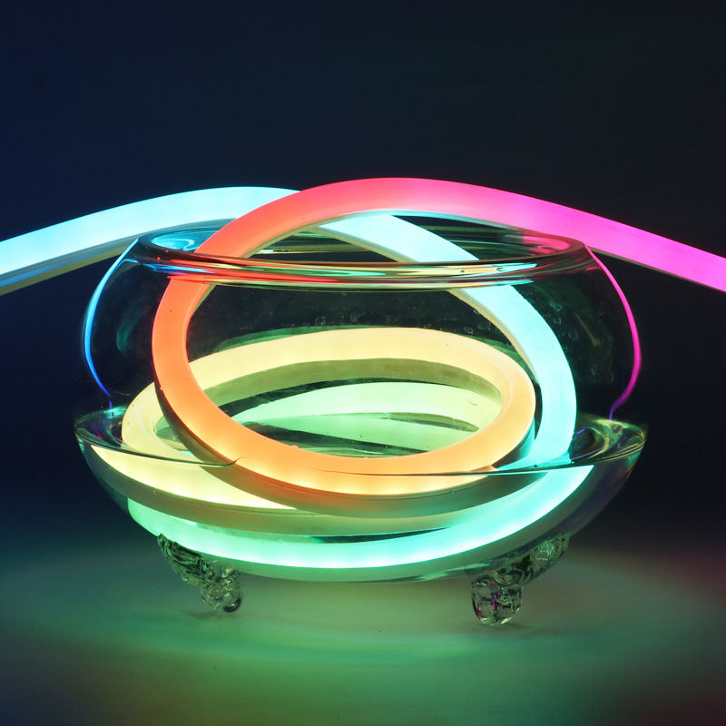 流水灯带24V全彩幻彩led氛围KTV酒吧可编程七彩霓虹防水户外跑马