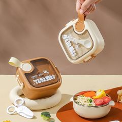 小学生保温饭盒抗菌宝宝辅食碗外出婴儿专用小碗防摔不锈钢儿童便