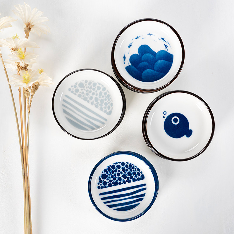 日式家用瓷碟小蝶蝶子蘸料碟芥末碟味碟豉油碟酱油碟小碟陶瓷碟子,餐饮具,碟,淘宝优惠券,粉丝福利购,淘宝优惠卷