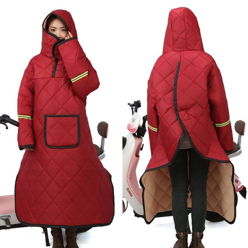 新品电动车挡风衣冬季加绒加厚