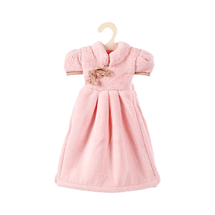 公主裙擦手巾挂式厨房擦手毛巾可爱珊瑚绒吸水不掉毛家用儿童手帕