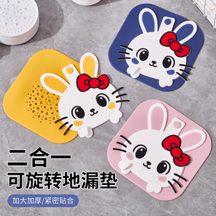 2合1地漏封闭盖防臭器硅胶垫贴卫生间下水道封口防虫子返气味浴室