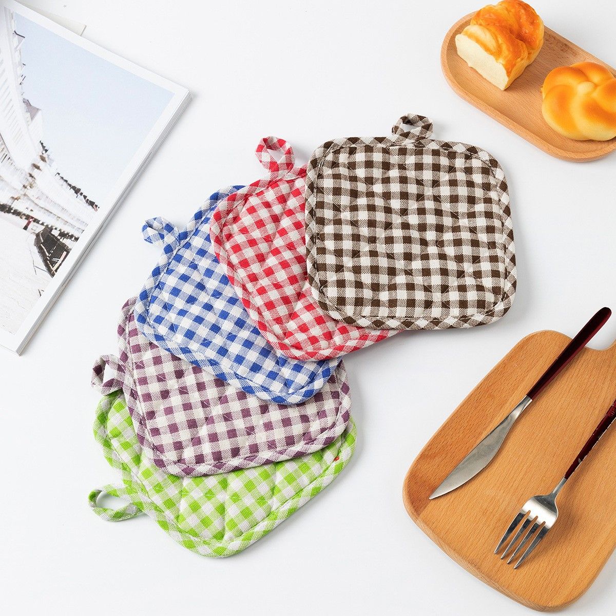 棉质隔热垫餐垫锅垫杯碗垫子高级感菜盘砂锅防烫餐桌垫家用耐高温