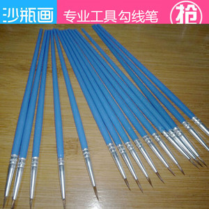 创意diy沙瓶画工具弯弧配件勾线笔 立体沙画艺术瓶细线笔清理细节