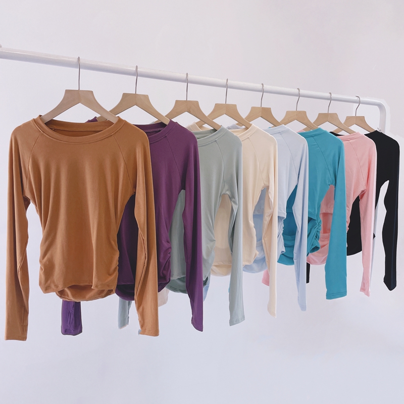 现代舞舞蹈服套指后腰镂空练功服