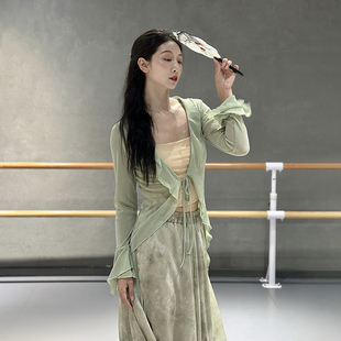 中国古典舞练功服装仙气飘逸舞蹈服女中国舞形体身韵服演出服教师