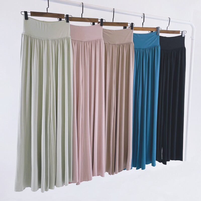 古典舞练功服女飘逸直筒阔腿高腰裤现代舞中国舞民族舞蹈裤女