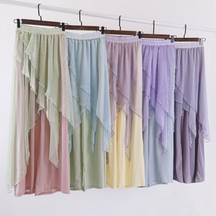 古典舞蹈服飘逸练功服女中国舞宽松阔腿舞蹈裤 子仙气民族舞演出服