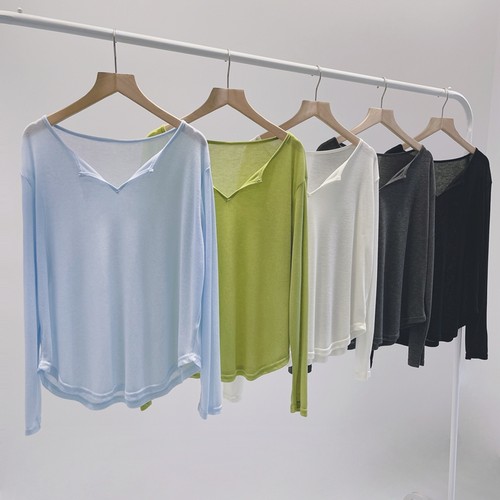 现代舞练功服宽松透视慵懒罩衫