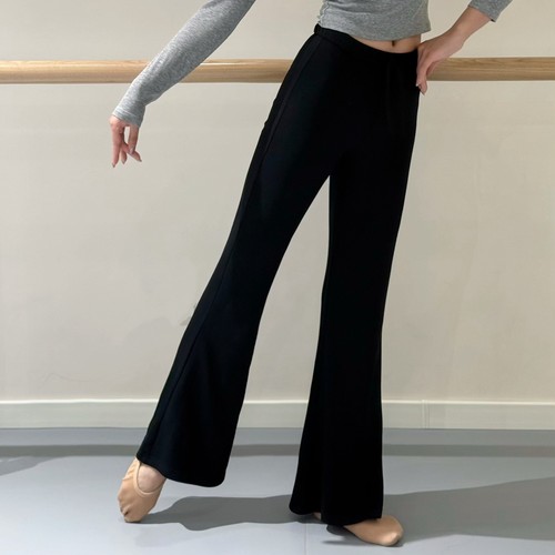 柔软高腰显腿长秋冬舞蹈服女裤