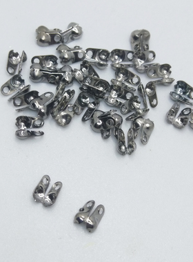 枪灰色侧包扣手工DIY手链项链收尾扣古风步摇流苏材料铁质夹扣50g