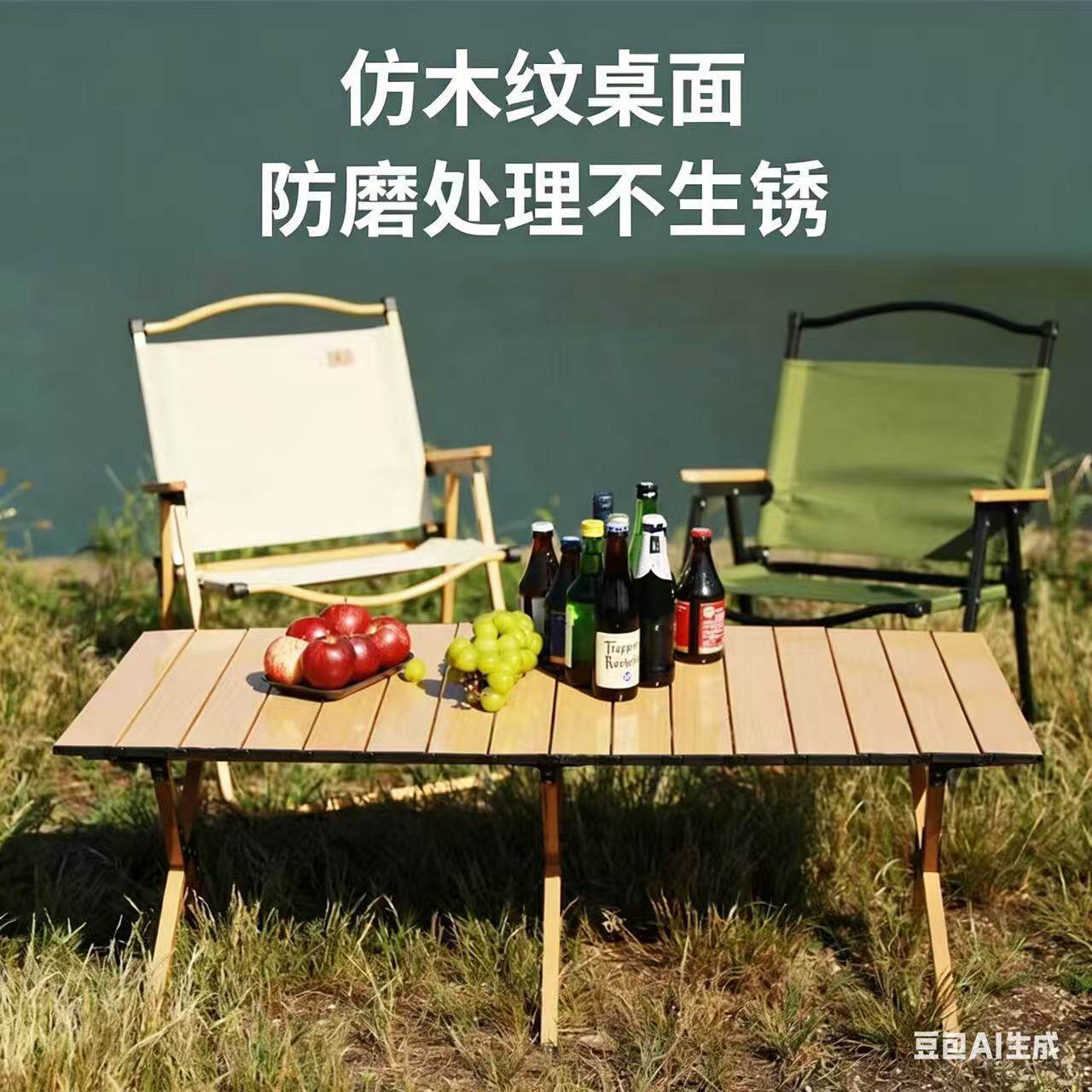 桌椅便携蛋卷野餐车载地摊摆摊桌户外露营野餐必备好物非铝合金