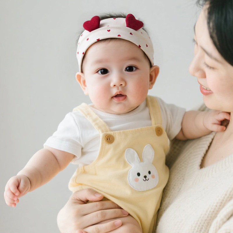 婴儿发带新生儿护囟门帽子夏季