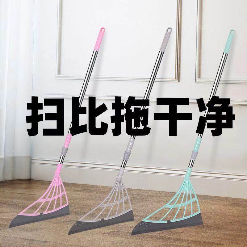 伸缩杆子速干硅胶条拖把刮水