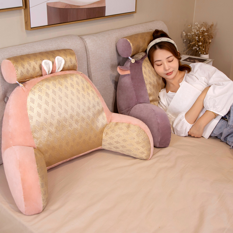 凉席床头软包沙发大靠背宿舍床上靠枕枕头床靠护腰靠垫抱枕腰枕夏
