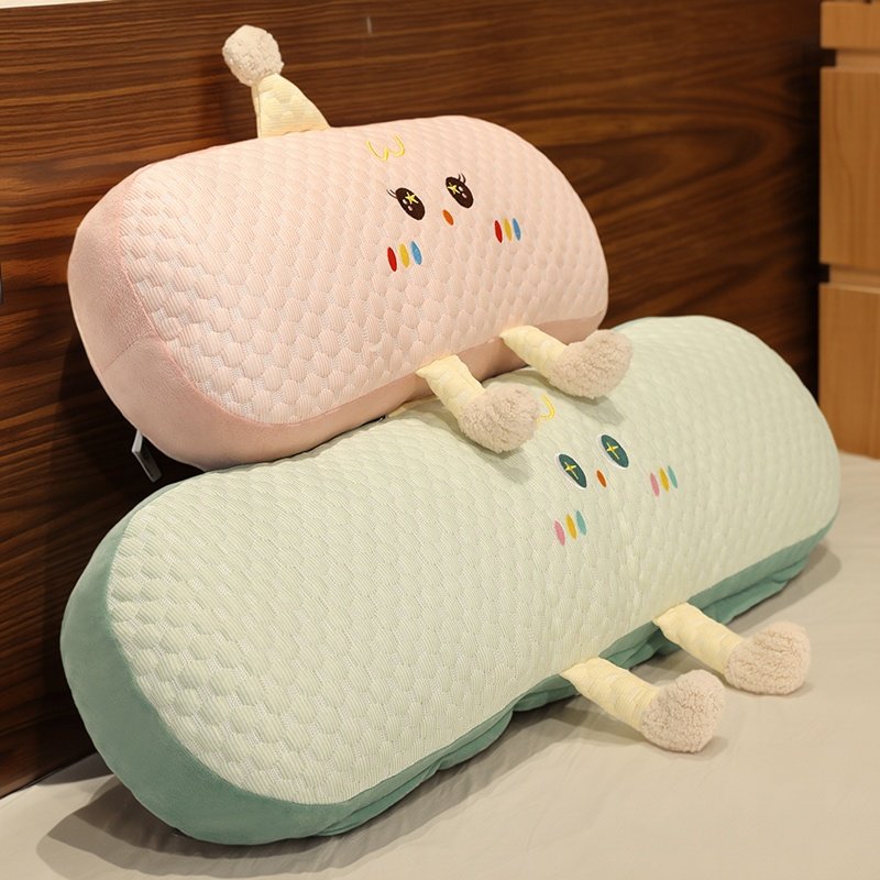 INS冰丝长条枕头床上靠垫女生宿舍夹腿睡觉抱枕专用床头侧睡靠枕,居家布艺,床头靠垫,淘宝优惠券,粉丝福利购,淘宝优惠卷