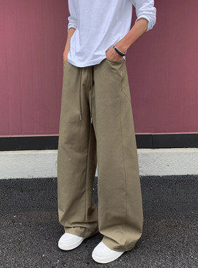 APUEE店铺叁佰TTBRO新品田尼克工作室潮时尚铆钉弯刀裤休闲裤