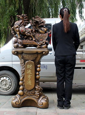 大号树脂招财马摆件财运亨通马拉百财落地摆件酒店公司送开业礼品