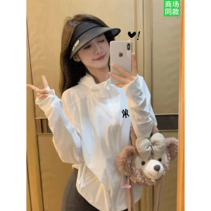NY夏季新款UPF50+防晒衣女轻薄百搭外套防紫外线连帽透气防晒服女