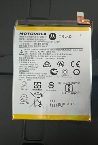 适用 摩托罗拉P30原装电池 MOTO XT1943-1手机电板 JK30 3000mAh