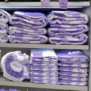 安娜苏运动联名系列蝴蝶结毛巾浴巾擦手巾沐浴球 名创优品MINISO