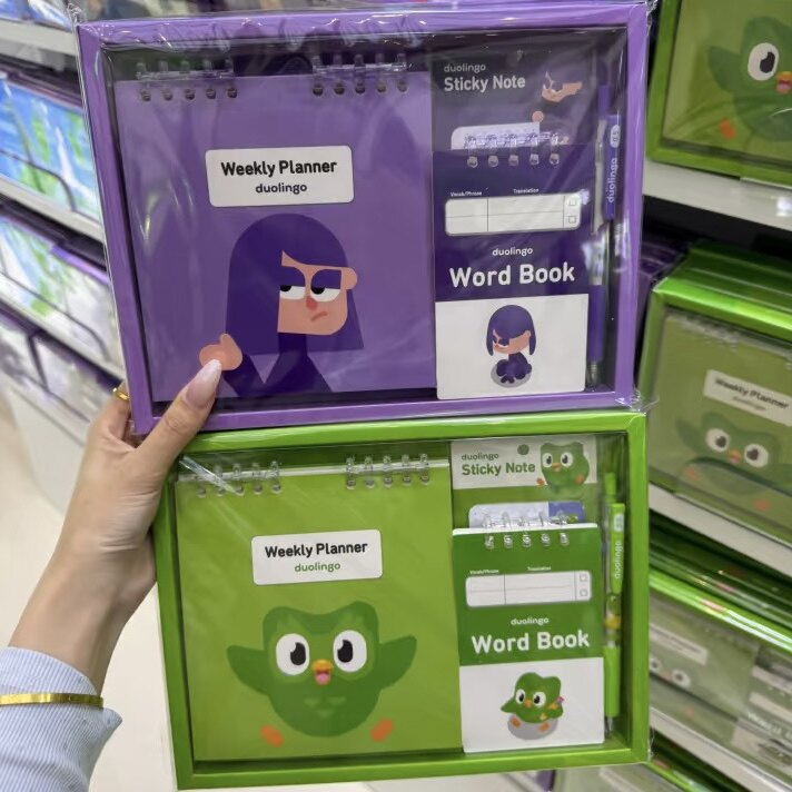 多邻国学习计划文具套装 名创优品MINISO