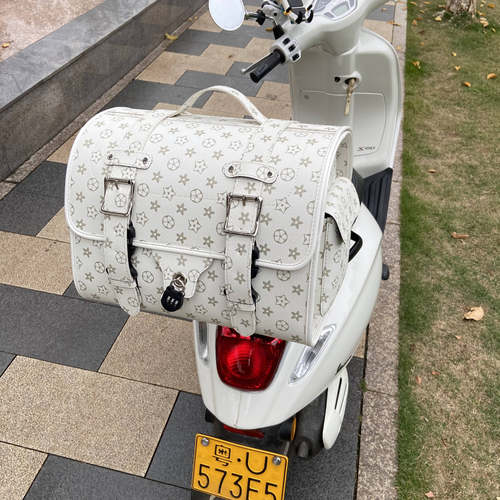 NS125LA摩托车复古尾箱包
