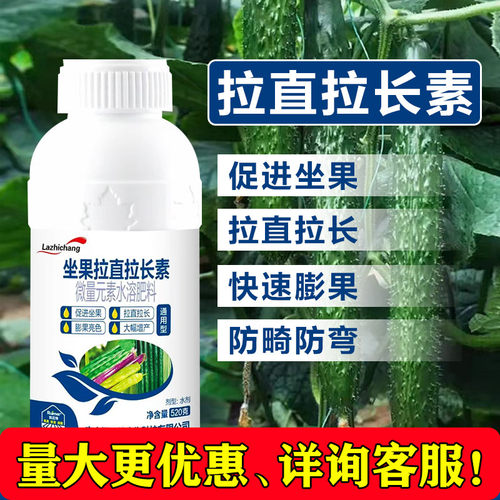 辣椒豆角黄瓜丝瓜茄子芒果苦瓜膨大拉直拉长素专用蔬菜增产叶面肥 - 封面