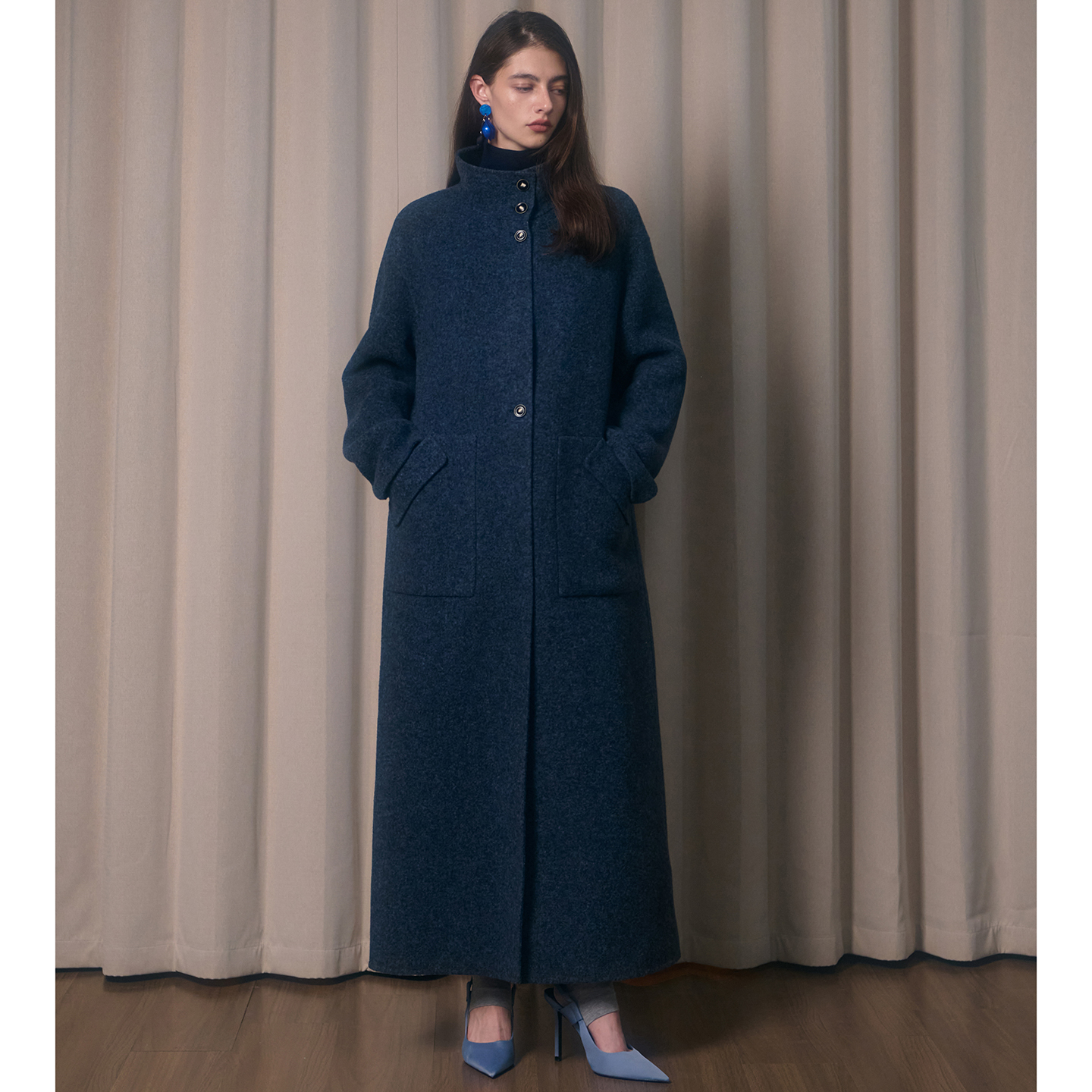 ACDY 2025新款时尚百搭显瘦毛呢外套女大衣5DQMN26174