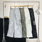 透气速干冰感工装 裤 宽松显瘦运动女裤 纯色网眼拼接薄款 休闲裤 Z416