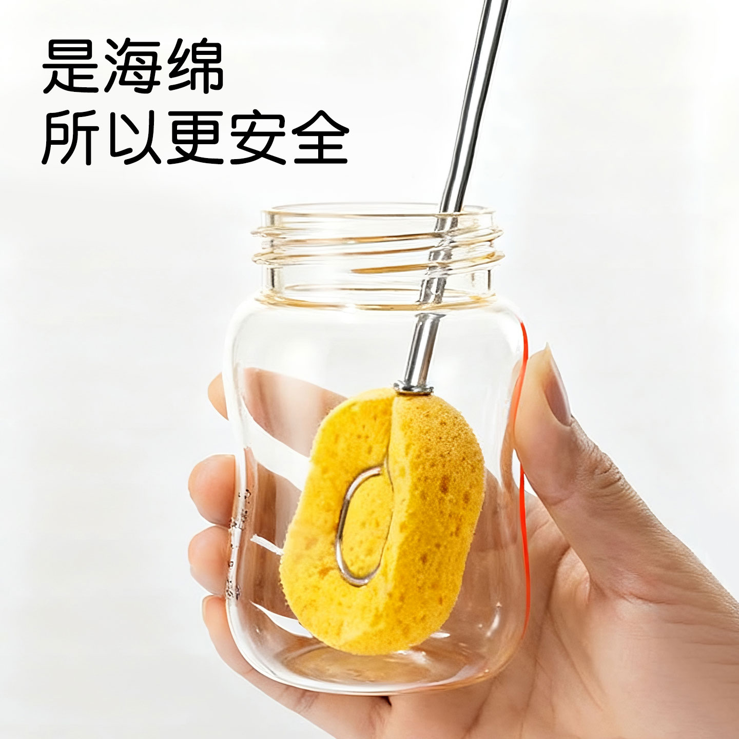 长柄杯刷木浆棉海绵刷子厨房不锈钢洗杯子神器壶刷洗碗锅刷清洁刷