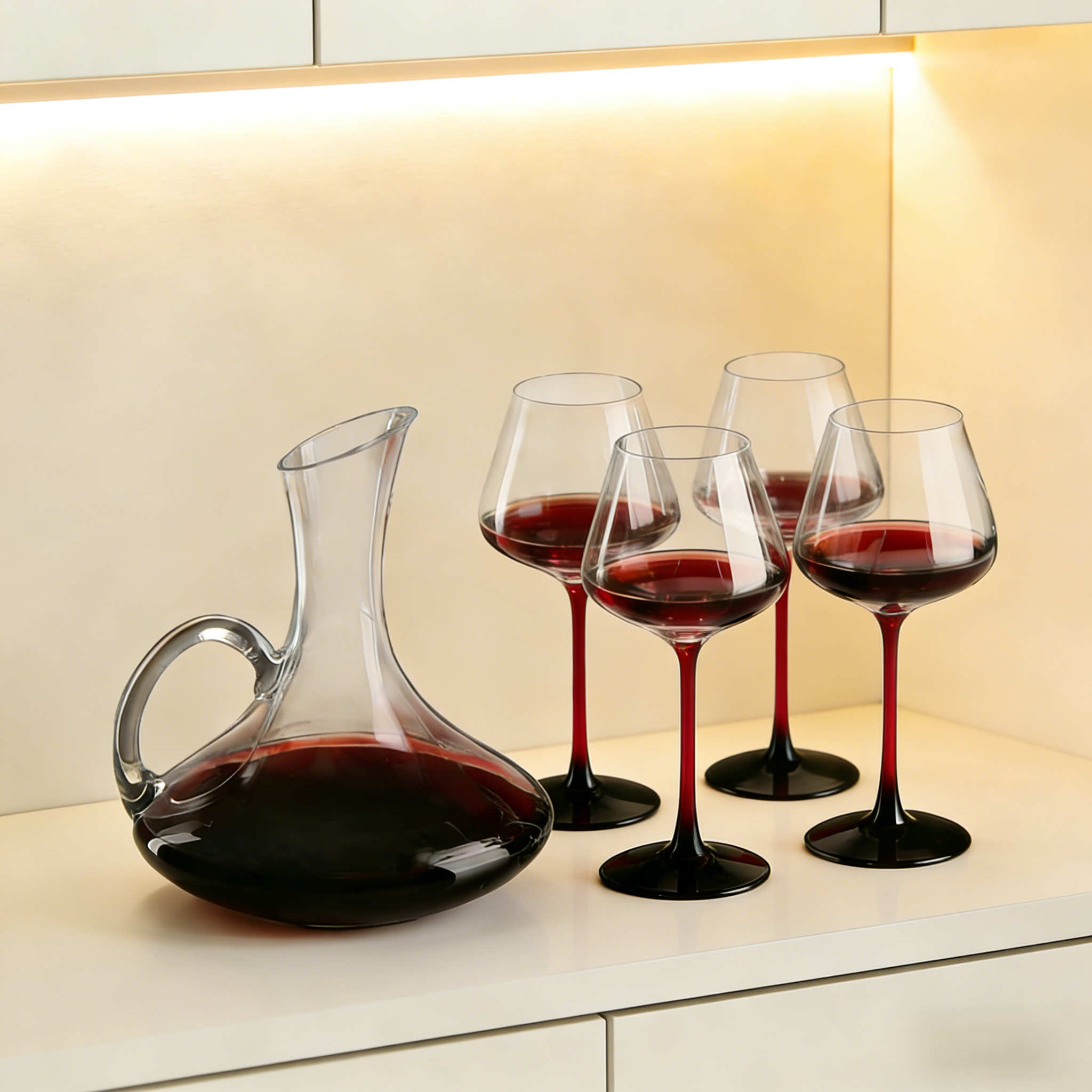 红酒杯套装高脚杯高颜值轻奢高级感家用葡萄酒杯红酒杯醒酒器套装,餐饮具,葡萄酒/红酒杯,淘宝优惠券,粉丝福利购,淘宝优惠卷