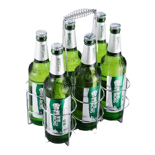 手提啤酒架加厚酒提家用啤酒提六只装酒吧烧烤店KTV收纳提篮啤酒