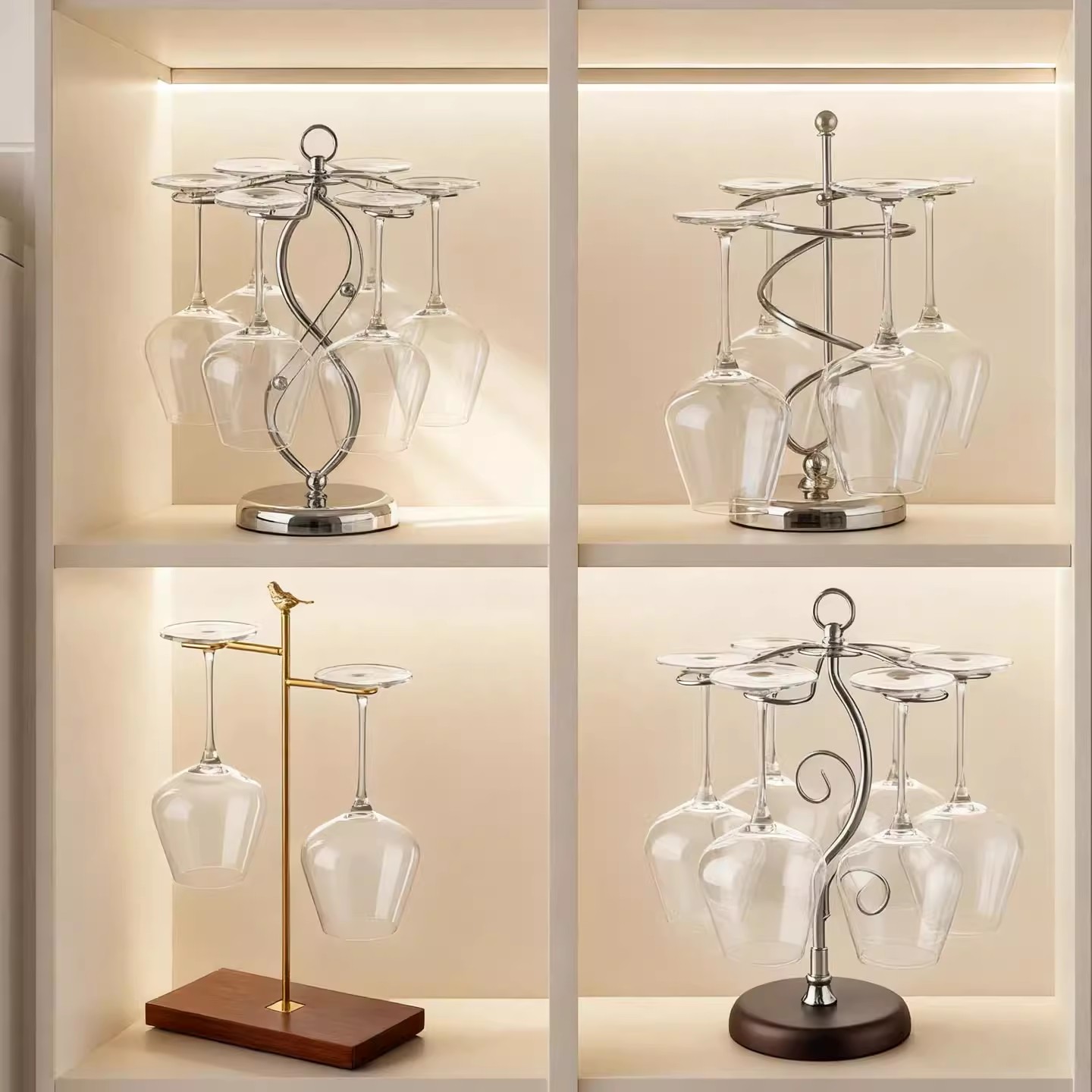 创意红酒架摆件家用高脚杯架