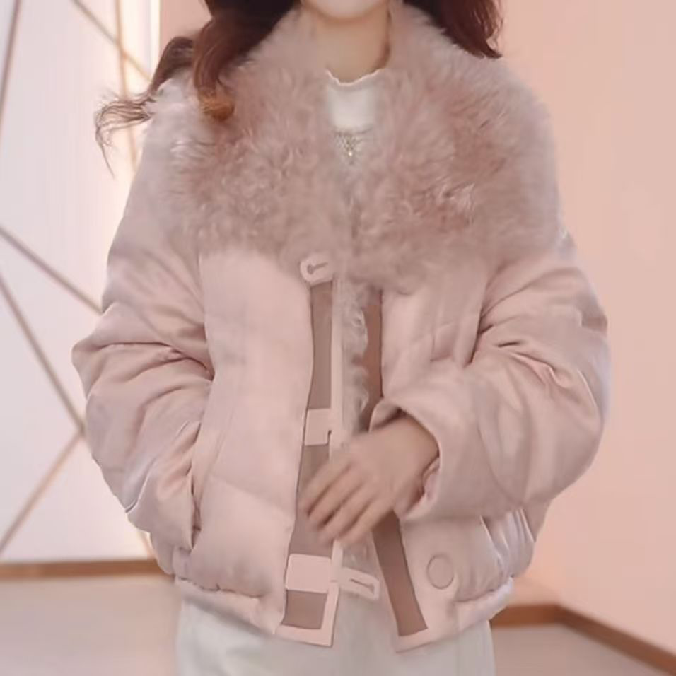 2026新款白鸭绒短款羽绒服女冬季轻薄薄款内胆小个子女士加厚外套