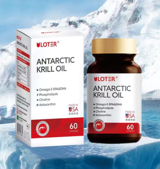 3瓶ULOTER挪威Aker磷虾油欧米伽三富含虾青素胶囊60粒/瓶美国进口